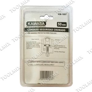 Candado De Seguridad De Acero Anti-cizalla 50mm Kamasa - Imagen 3
