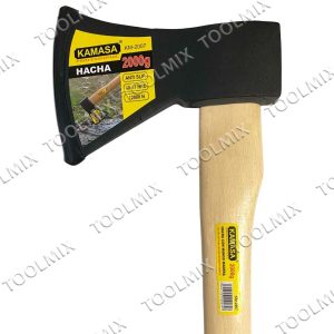 Hacha De Mano Leñadora Profesional 2.000gr Mango De Madera - Imagen 3
