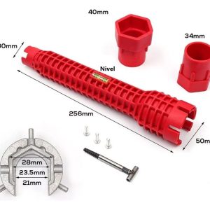 Llave De Apriete Para Tubos 8 En 1 Multifuncional Akilda - Imagen 3