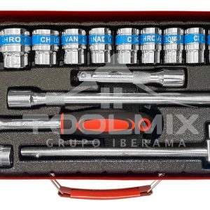 Juego Dados Con Chicharra Barrote Y Extensiones 1/2'' 24pc - Imagen 2