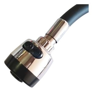 Llave Monomando Negra Para Lavaplatos Flexible De Acero Inox - Imagen 3