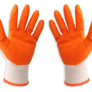 12 Pares Guantes De Seguridad Tela Elasticada Goma Nitrilo - Imagen 3