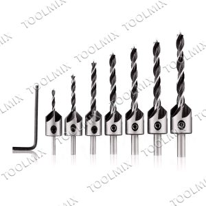 Set / Juego Brocas Piloto Avellanadora Biselado 7 Pcs Kamasa - Imagen 3