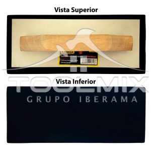 Fraguador Llana De Goma 24 X 10 Cm Mango Madera Espesor 2 Cm - Imagen 3