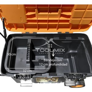 Carro / Caja Porta Herramientas Hoteche 50 L 68x35x41cm - Imagen 3
