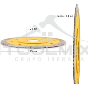 Disco Corte Diamantado 4.5 PuLG Porcelanato Mármol Granito - Imagen 3