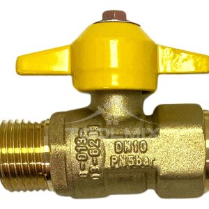 Llave De Paso Para Gas Hi-he 1/2 PuLG Taumm Certificada Sec - Imagen 2