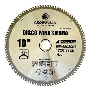 Disco Sierra Circular 10'' X 100 Dientes 6000 Rpm Eje 25.4mm - Imagen 2