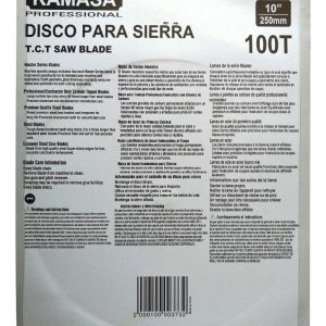 Discos Banco Sierra 10 Pulgadas X 100 Dientes Kamasa. - Imagen 3