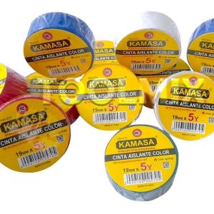 12 Cinta Aislante Pvc Profesional De Color 19mm X 5y Kamasa - Imagen 2