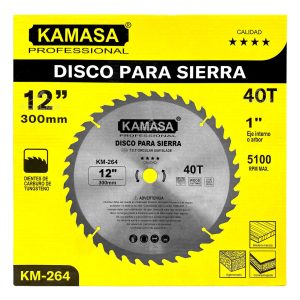 Disco Banco Sierra 12 PuLG X 40 Dientes Eje De 1'' - Imagen 2