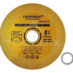 Disco Corte Diamantado Para Metal Piedra Madera 4-1/2 PuLG - Imagen 2
