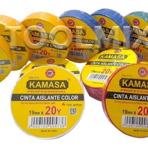 12 Cinta Aislante Pvc Profesional De Color 19mm X 20y Kamasa - Imagen 2