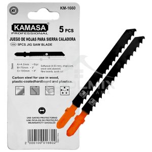 5 Hojas Para Sierra Caladora Para Madera De Acero Al Carbono - Imagen 2
