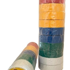 12 Cinta Aislante Pvc Profesional De Color 19mm X 5y Kamasa - Imagen 1